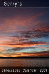 Landscapes Calendar startup screen